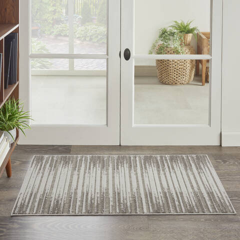 Nourison Key Largo Grey 22 X 39 Area Rug 805-141482 Image 3