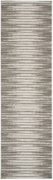 Nourison Key Largo Grey Runner 6 to 9 ft Polypropylene Carpet 141483
