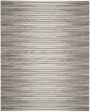 Nourison Key Largo Grey Rectangle 9x12 ft Polypropylene Carpet 141485