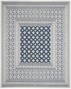 Nourison Key Largo Blue Rectangle 8x10 ft Polypropylene Carpet 141489