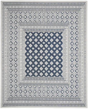 Nourison Key Largo Blue Rectangle 8x10 ft Polypropylene Carpet 141489