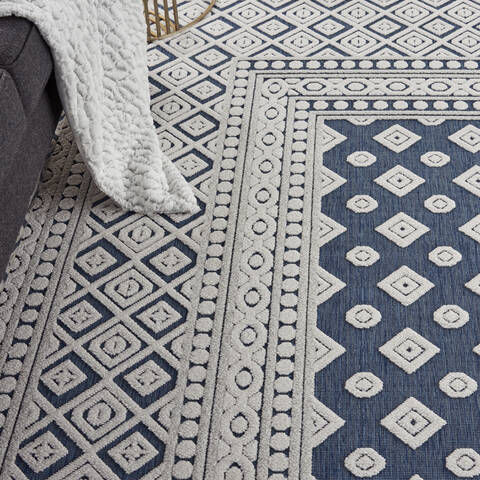 Nourison Key Largo Blue 810 X 1110 Area Rug 805-141490 Image 4