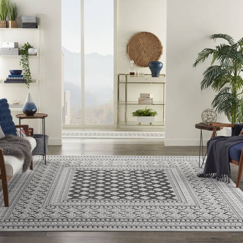 Nourison Key Largo Grey 710 X 910 Area Rug 805-141494 Image 3