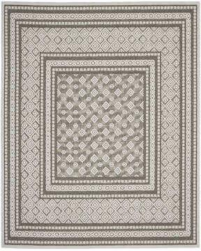 Nourison Key Largo Grey Rectangle 8x10 ft Polypropylene Carpet 141499