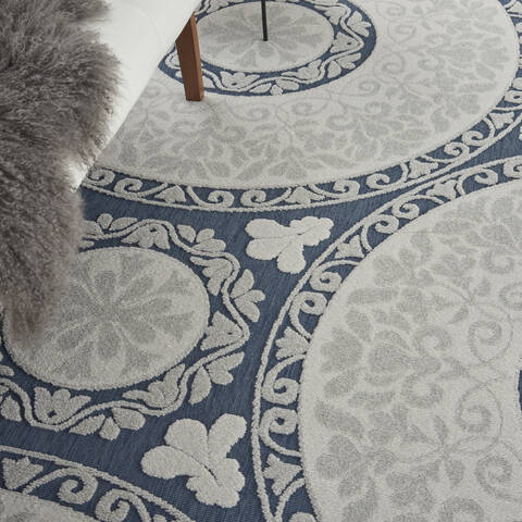 Nourison Key Largo Blue 810 X 1110 Area Rug 805-141505 Image 4