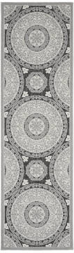 Nourison Key Largo Grey Runner 10 to 12 ft Polypropylene Carpet 141506