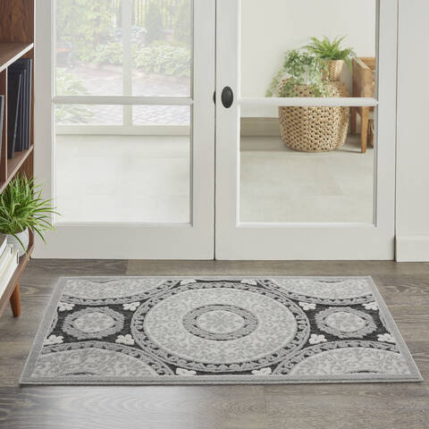 Nourison Key Largo Grey 22 X 39 Area Rug 805-141507 Image 3