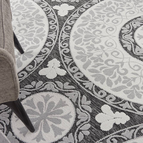 Nourison Key Largo Grey 810 X 1110 Area Rug 805-141510 Image 4