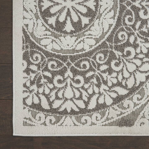 Nourison Key Largo Grey 810 X 1110 Area Rug 805-141514 Image 1