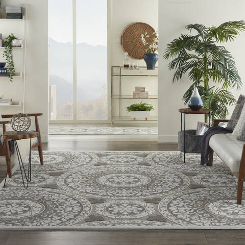 Nourison Key Largo Grey 810 X 1110 Area Rug 805-141514 Image 3