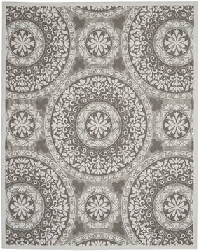 Nourison Key Largo Grey Rectangle 9x12 ft Polypropylene Carpet 141514
