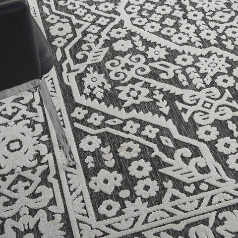 Nourison Key Largo Grey 710 X 910 Area Rug 805-141520 Image 4
