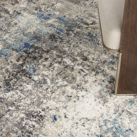 Nourison KI60 Ivory Shore Grey 710 X 910 Area Rug 805-141527 Image 4