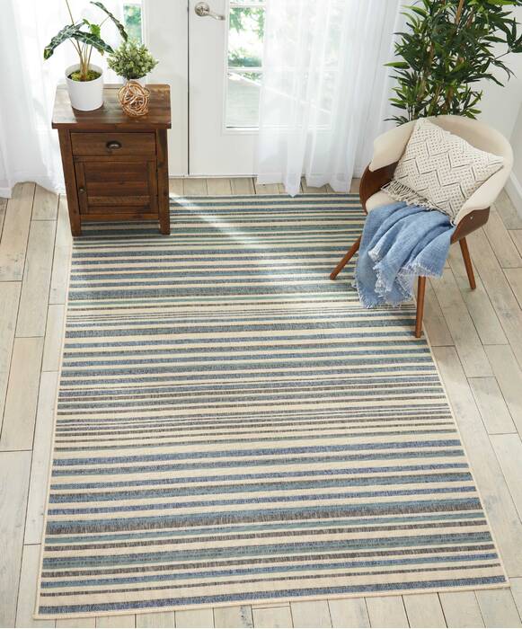 Nourison Lido Blue 53 X 75 Area Rug 805-141541 Image 3