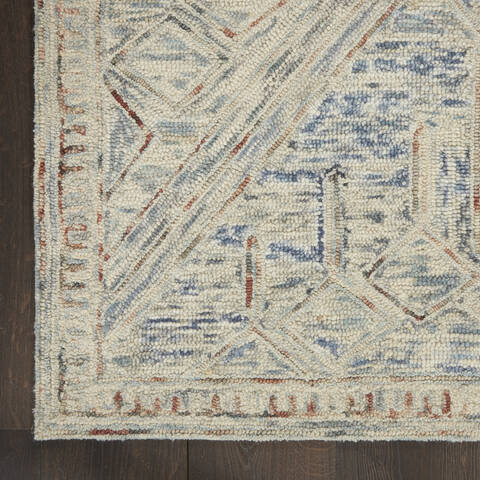 Nourison Linked Blue 39 X 59 Area Rug 805-141544 Image 1