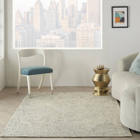 Nourison Linked Blue 39 X 59 Area Rug 805-141548 Image 3