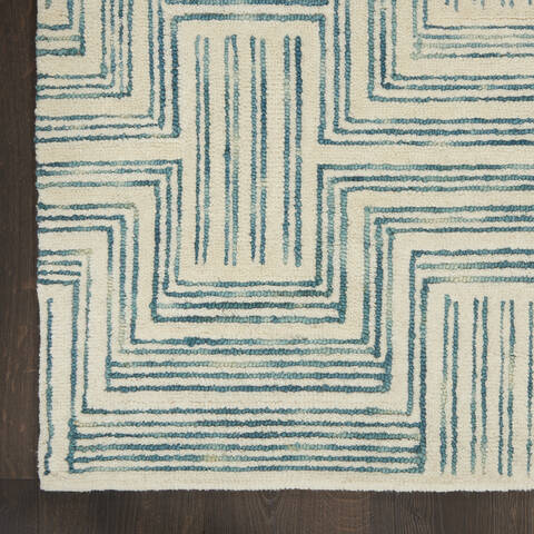 Nourison Linked Beige 39 X 59 Area Rug 805-141560 Image 1
