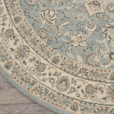 Nourison Living Treasures Blue Round 510 X 510 Area Rug 805-141567 Image 1