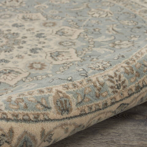 Nourison Living Treasures Blue Round 510 X 510 Area Rug 805-141567 Image 2