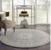 Nourison Living Treasures Blue Round 510 X 510 Area Rug 805-141567 Thumb 3