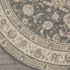 Nourison Living Treasures Grey Round 510 X 510 Area Rug  805-141574 Thumb 1