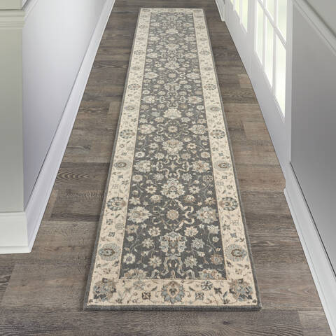 Nourison Living Treasures Grey Runner 26 X 120 Area Rug 805-141577 Image 3