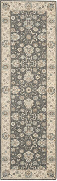 Nourison Living Treasures Grey Runner 6 to 9 ft Wool Carpet 141579