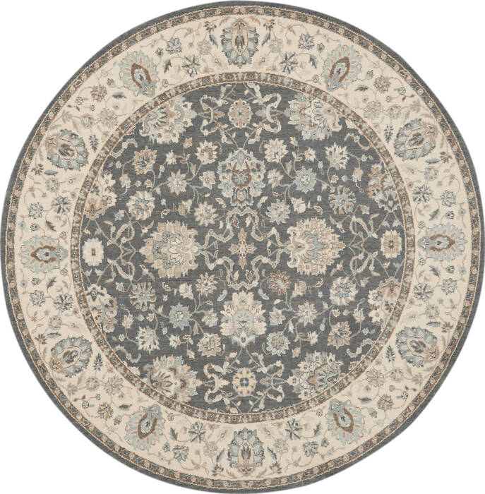 Nourison Living Treasures Grey Round 510 X 510 Area Rug 805-141581 Image 0