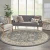 Nourison Living Treasures Grey Round 710 X 710 Area Rug  805-141583 Thumb 5