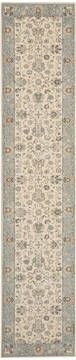 Nourison Living Treasures Beige Runner 10 to 12 ft Wool Carpet 141584