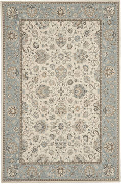 Nourison Living Treasures Beige Rectangle 4x6 ft Wool Carpet 141587