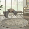 Nourison Living Treasures Beige Round 510 X 510 Area Rug 805-141588 Thumb 5
