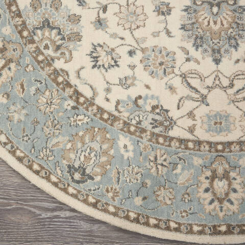 Nourison Living Treasures Beige Round 710 X 710 Area Rug 805-141590 Image 1