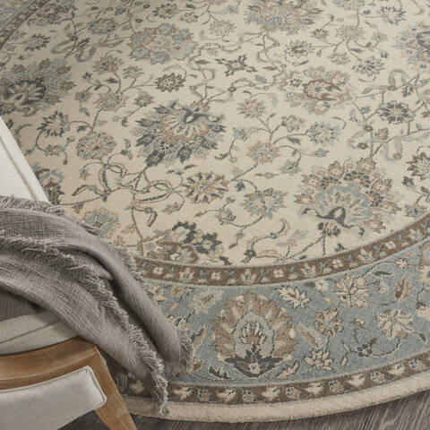 Nourison Living Treasures Beige Round 710 X 710 Area Rug 805-141590 Image 4