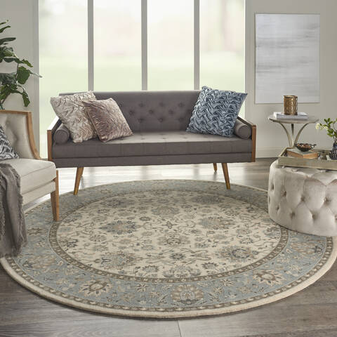 Nourison Living Treasures Beige Round 710 X 710 Area Rug 805-141590 Image 5