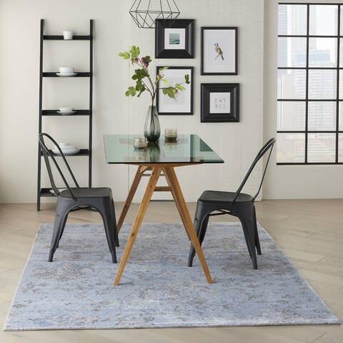 Nourison Lucent Blue 56 X 76 Area Rug 805-141592 Image 5