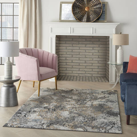 Nourison Ludlow Grey 40 X 60 Area Rug 805-141595 Image 5
