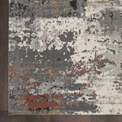 Nourison Ludlow Grey 40 X 60 Area Rug 805-141600 Image 1