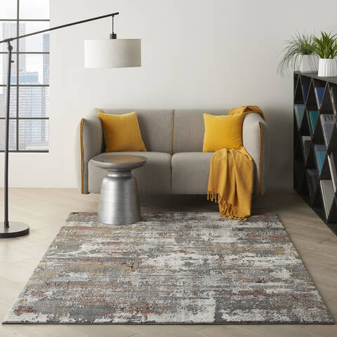 Nourison Ludlow Grey 40 X 60 Area Rug 805-141600 Image 3