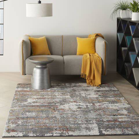 Nourison Ludlow Grey 53 X 73 Area Rug 805-141601 Image 5