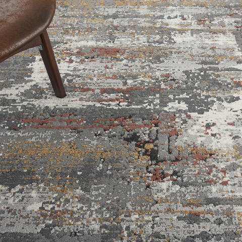 Nourison Ludlow Grey 90 X 120 Area Rug 805-141603 Image 4