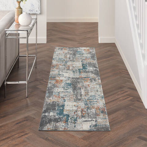 Nourison Ludlow Grey Runner 22 X 76 Area Rug 805-141619 Image 3