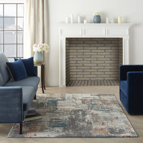 Nourison Ludlow Grey 53 X 73 Area Rug 805-141621 Image 3