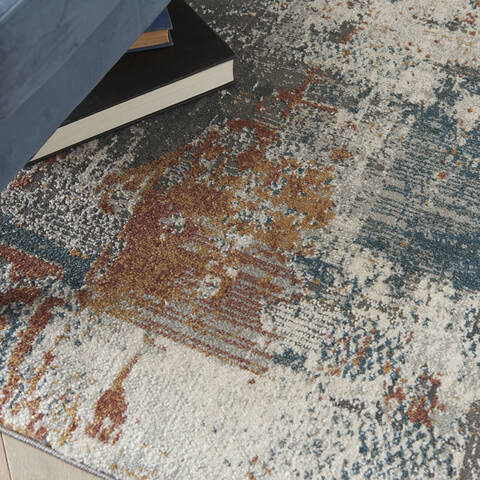 Nourison Ludlow Grey 53 X 73 Area Rug 805-141621 Image 4