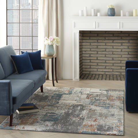 Nourison Ludlow Grey 53 X 73 Area Rug 805-141621 Image 5