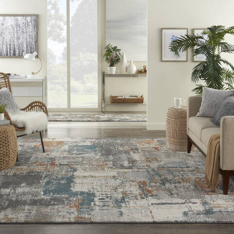 Nourison Ludlow Grey 90 X 120 Area Rug 805-141623 Image 3