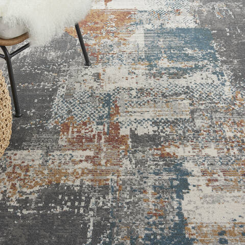 Nourison Ludlow Grey 90 X 120 Area Rug 805-141623 Image 4