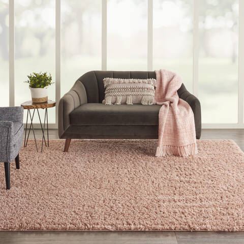 Nourison Malibu Shag Purple Square 710 X 710 Area Rug 805-141668 Image 3