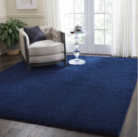 Nourison Malibu Shag Blue 70 X 100 Area Rug 805-141675 Image 3