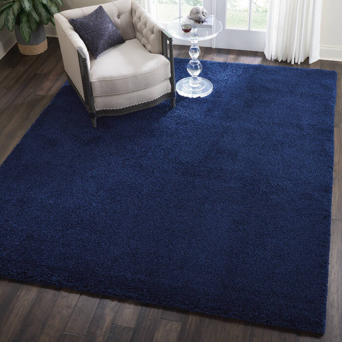 Nourison Malibu Shag Blue 70 X 100 Area Rug 805-141675 Image 4